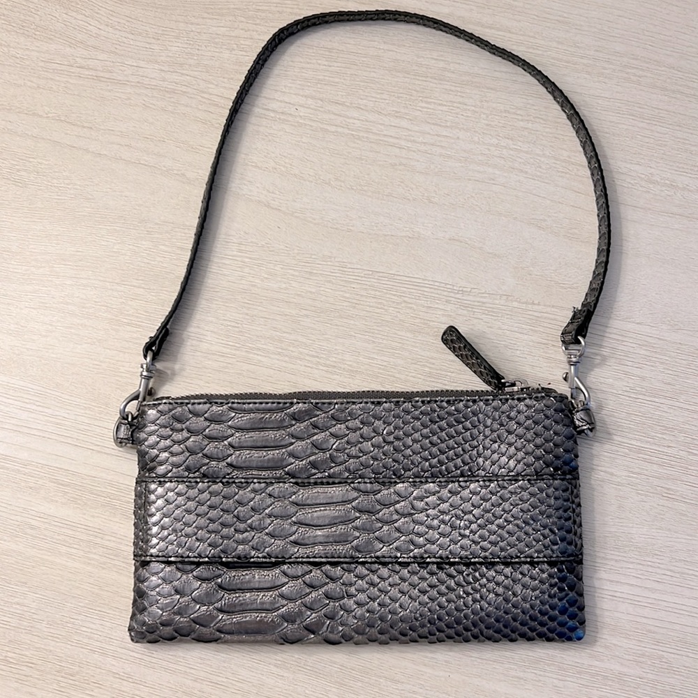 NWOT Devi Kroell for Target Gray Metallic Bag